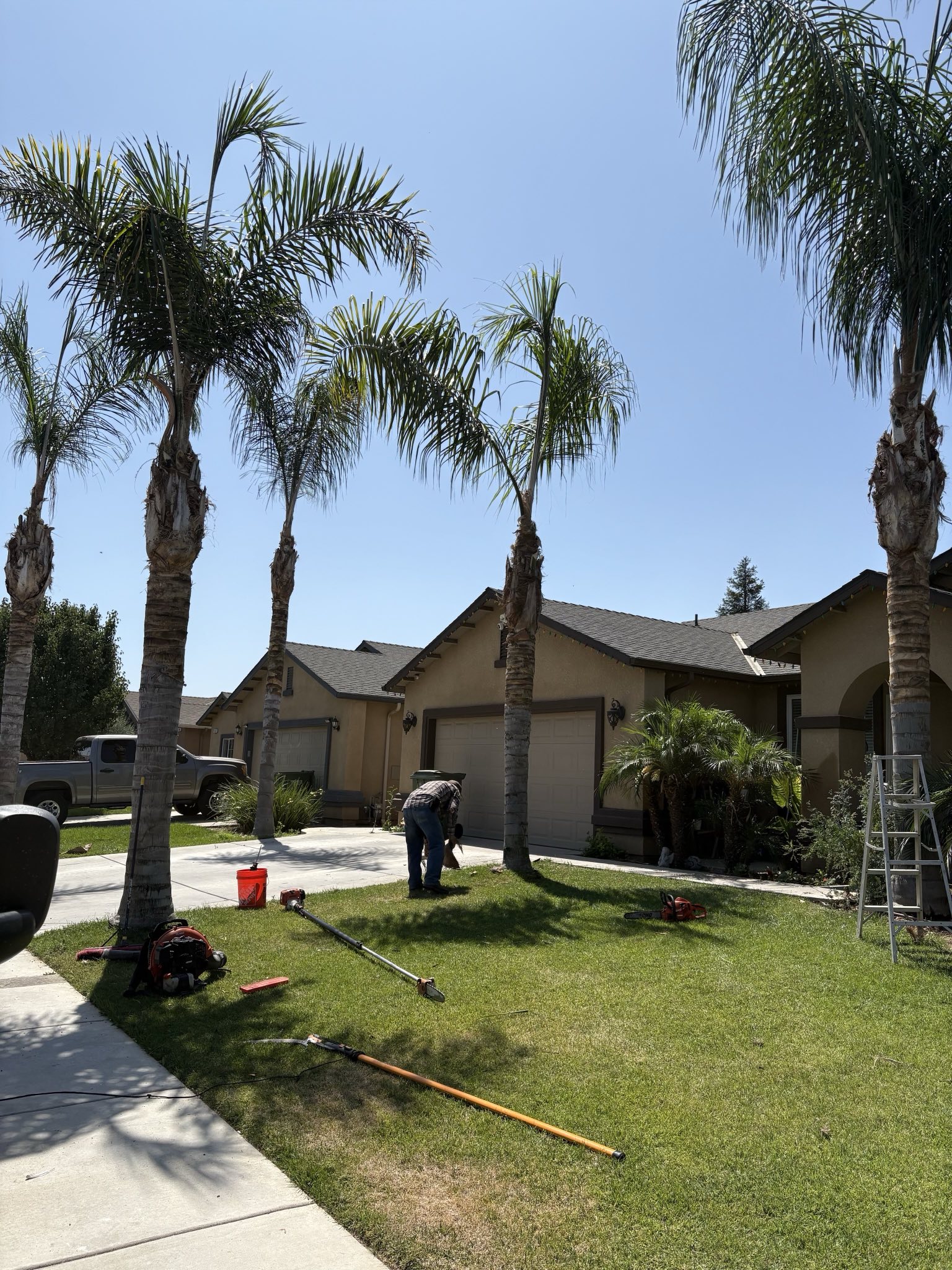 yardscaping image of man doing work